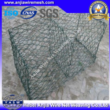 Caixa Hexagonal revestida do Gabion do PVC com (CE e SGS)